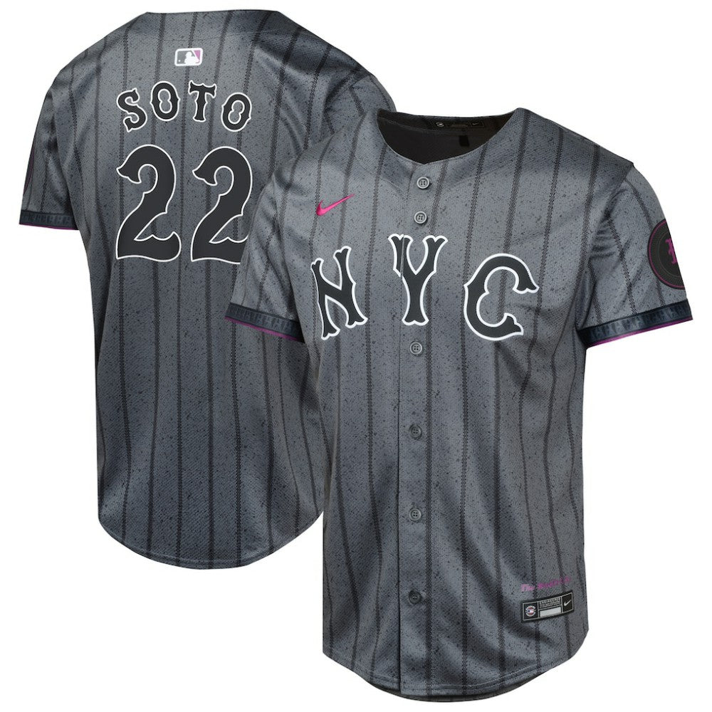 MLB Juan Soto New York Mets Nike Youth City Connect Limited Jersey