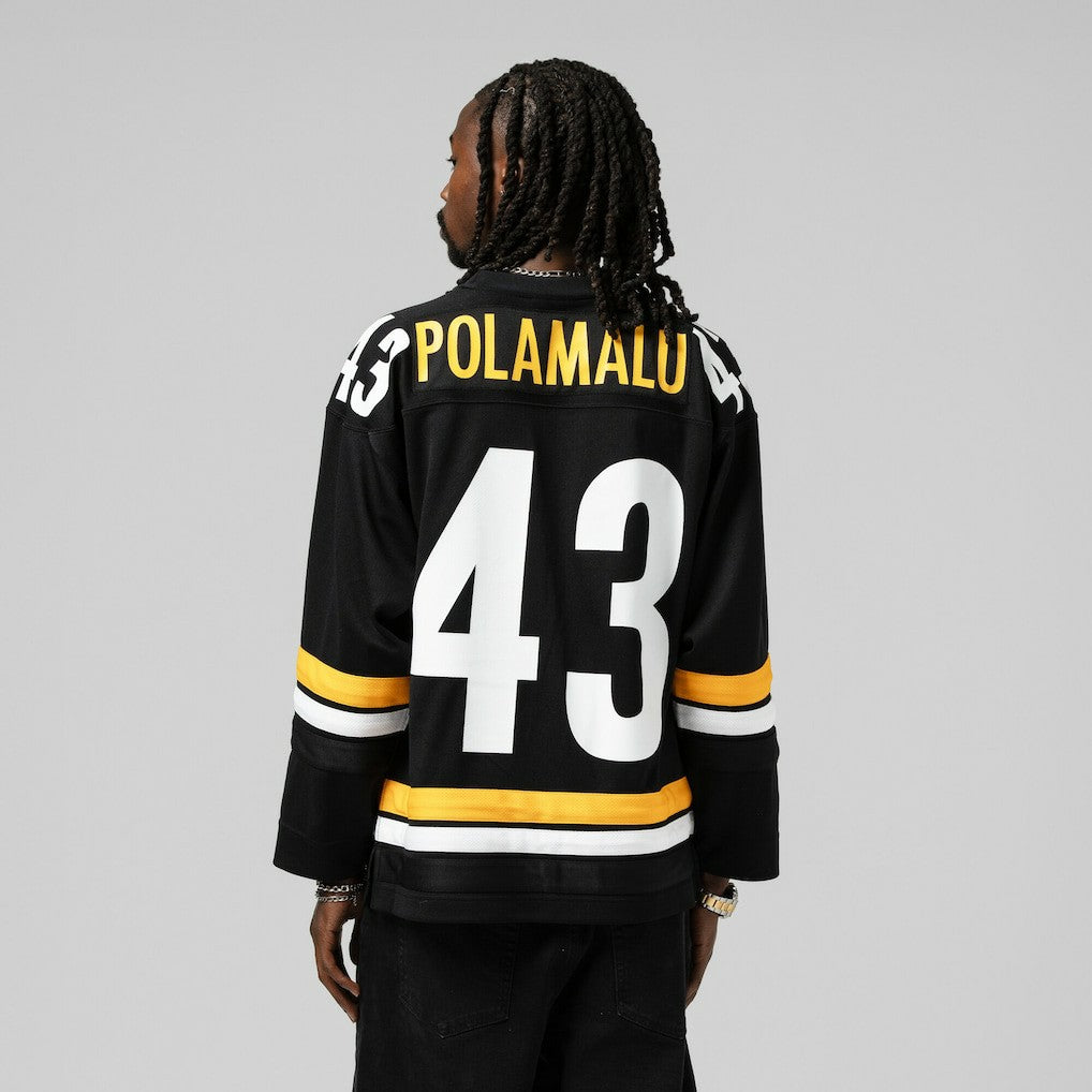 Troy Polamalu  Maxxed Out Fashion Hockey Jersey - Pittsburgh Steelers