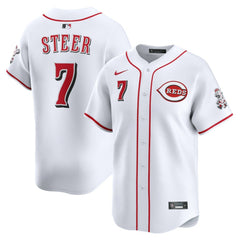 MLB Spencer Steer Cincinnati Reds Nike Home Limited Player Jersey