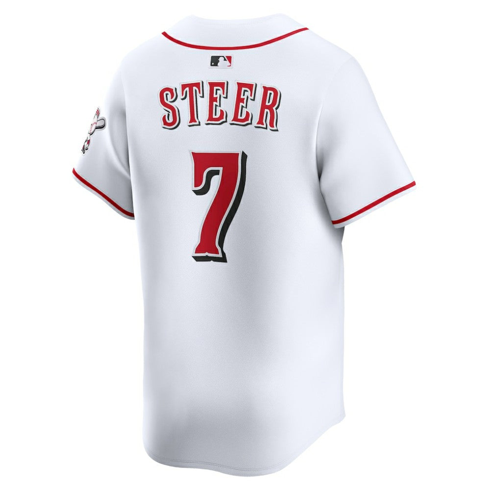 MLB Spencer Steer Cincinnati Reds Nike Home Limited Player Jersey