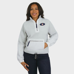 MLB Houston Astros WEAR by Erin Andrews Women's Polar Fleece Quarter-Zip Jacket
