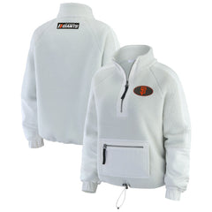 MLB San Francisco Giants WEAR by Erin Andrews Women's Polar Fleece Quarter-Zip Jacket