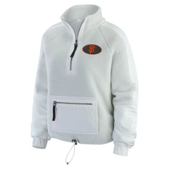 MLB San Francisco Giants WEAR by Erin Andrews Women's Polar Fleece Quarter-Zip Jacket