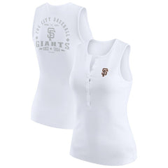 MLB San Francisco Giants WEAR by Erin Andrews Women's Rib-Knit Henley Tank Top