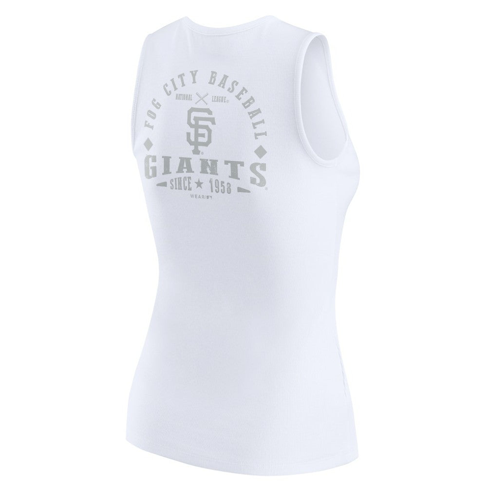 MLB San Francisco Giants WEAR by Erin Andrews Women's Rib-Knit Henley Tank Top