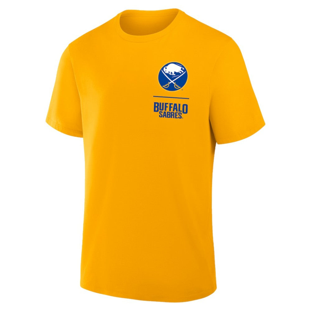 NHL Gold Buffalo Sabres Fanatics Crash The Net Legacy T-Shirt