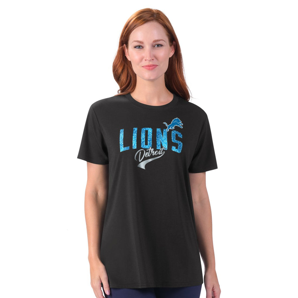 G-III 4Her by Carl Banks Women's Jacey Performance Tri-Blend T-Shirt - Detroit Lions