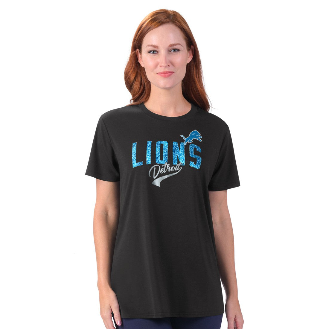 G-III 4Her by Carl Banks Women's Jacey Performance Tri-Blend T-Shirt - Detroit Lions