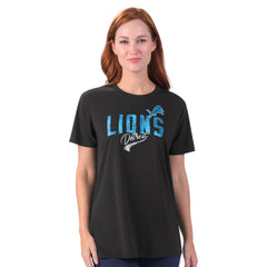G-III 4Her by Carl Banks Women's Jacey Performance Tri-Blend T-Shirt - Detroit Lions