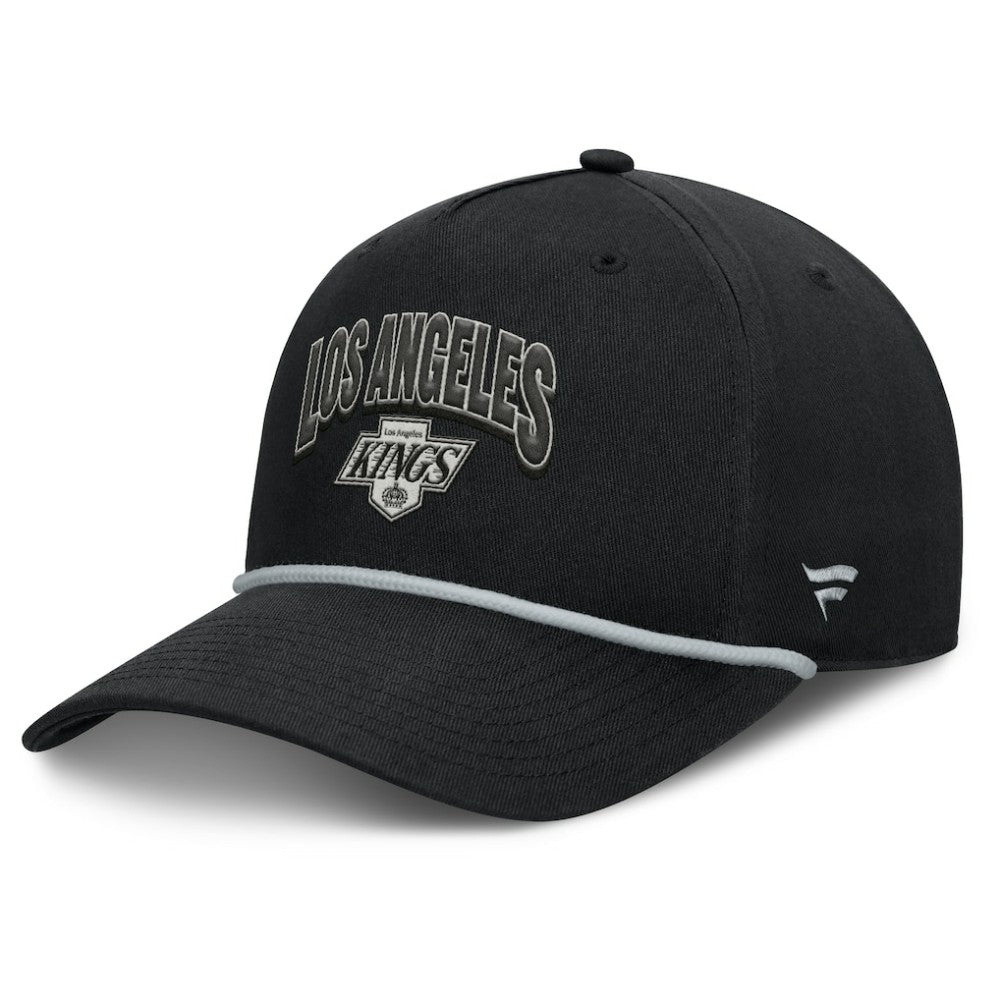 NHL Black Los Angeles Kings Fanatics Decades Collection A-Frame Adjustable Hat