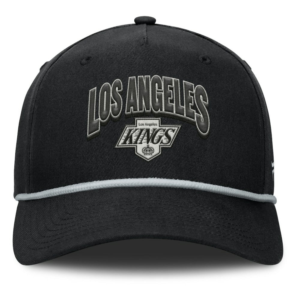 NHL Black Los Angeles Kings Fanatics Decades Collection A-Frame Adjustable Hat