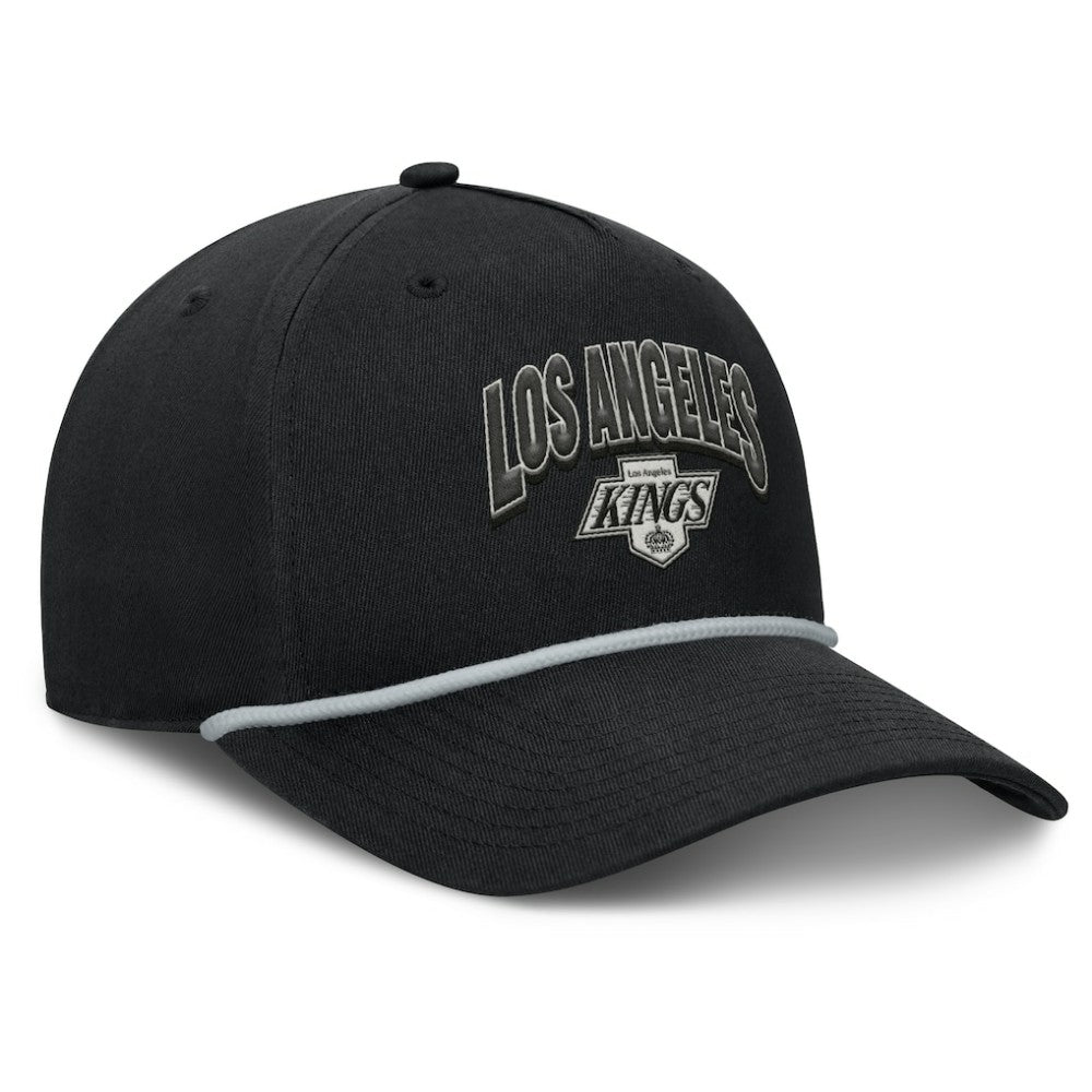 NHL Black Los Angeles Kings Fanatics Decades Collection A-Frame Adjustable Hat