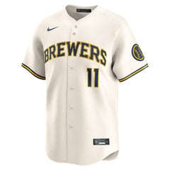 MLB Jackson Chourio Milwaukee Brewers Nike Home Limited Jersey