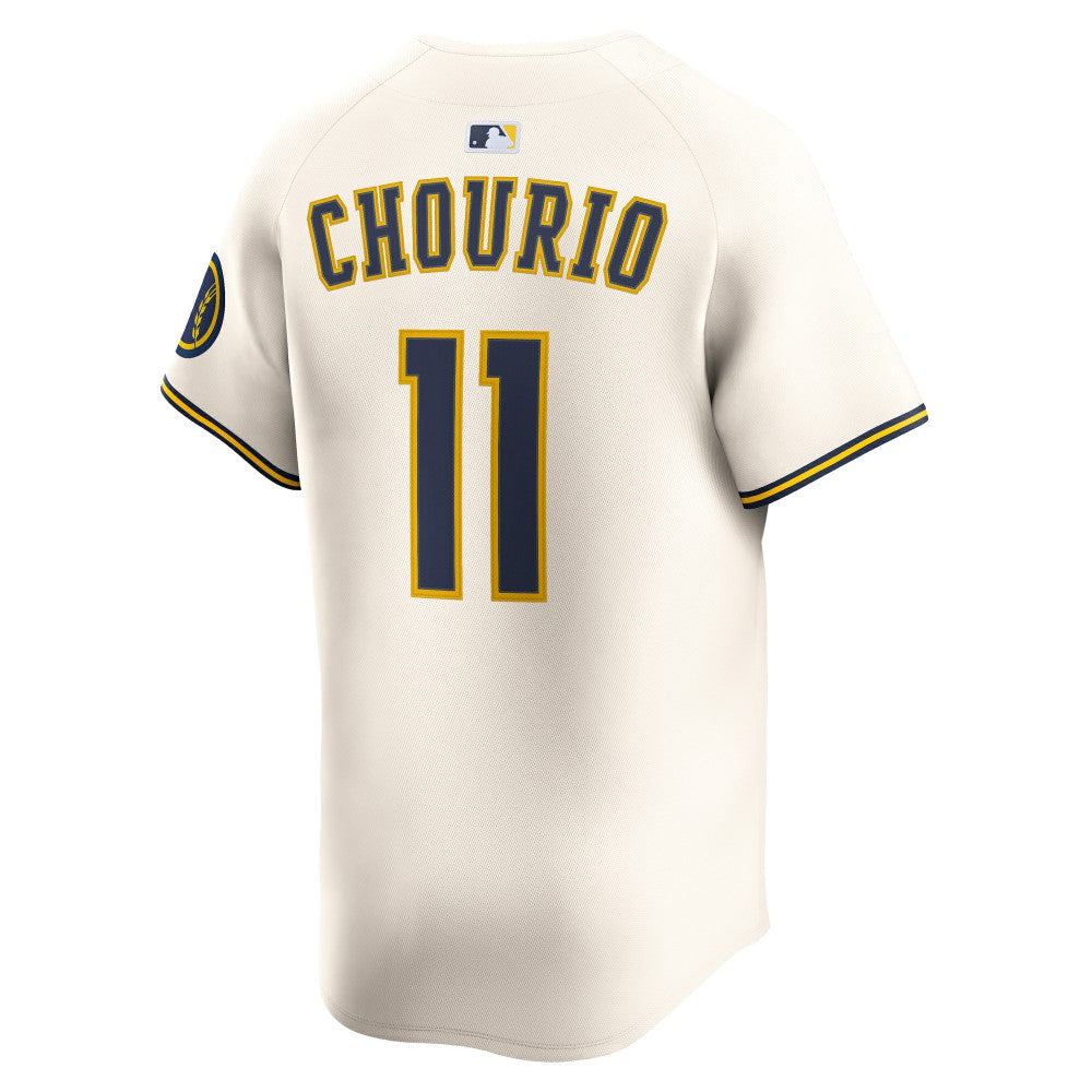 MLB Jackson Chourio Milwaukee Brewers Nike Home Limited Jersey