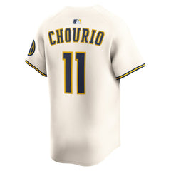 MLB Jackson Chourio Milwaukee Brewers Nike Home Limited Jersey