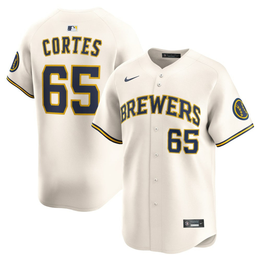 MLB Nestor Cortes Milwaukee Brewers Nike Home Limited Player Jersey