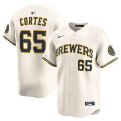 MLB Nestor Cortes Milwaukee Brewers Nike Home Limited Player Jersey