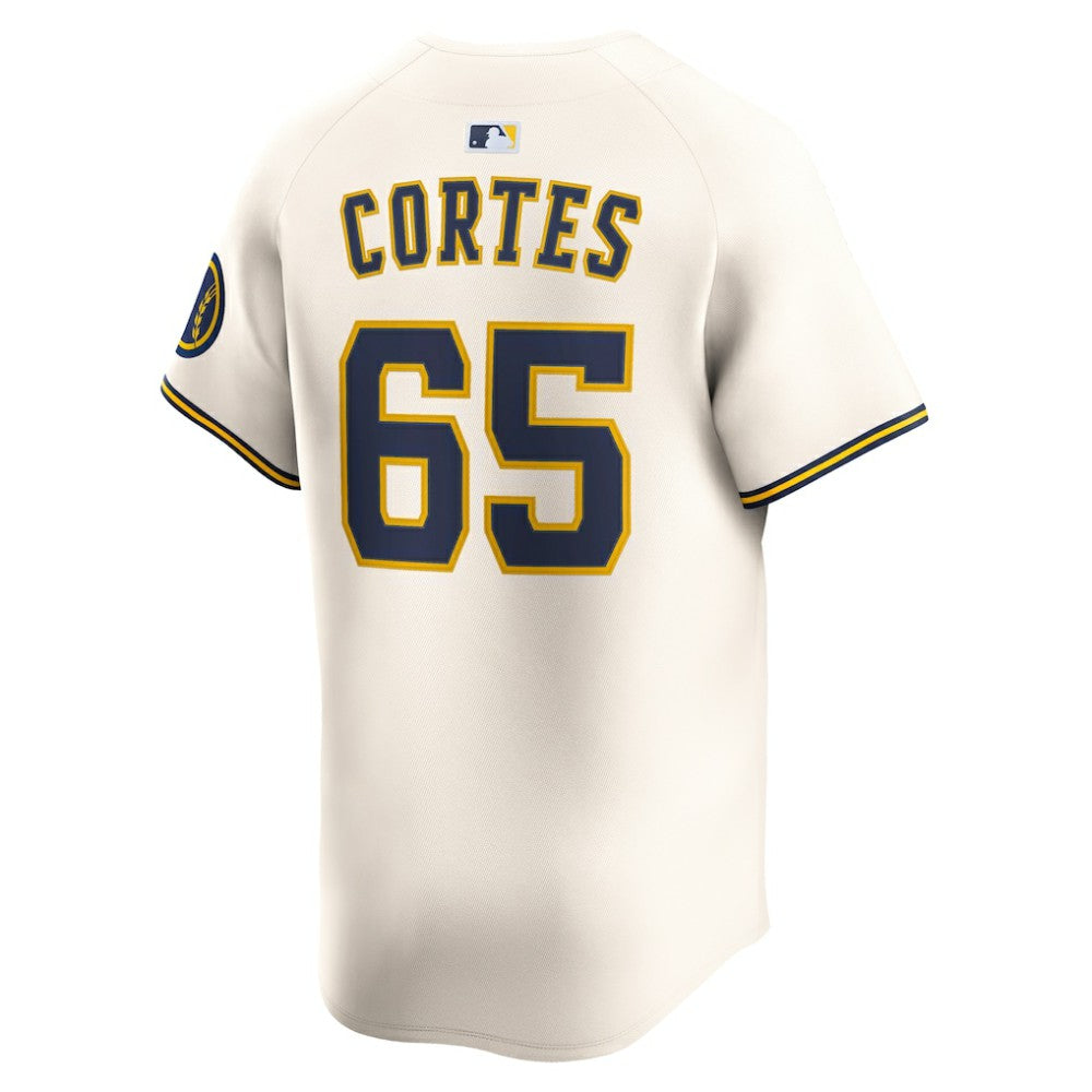 MLB Nestor Cortes Milwaukee Brewers Nike Home Limited Player Jersey