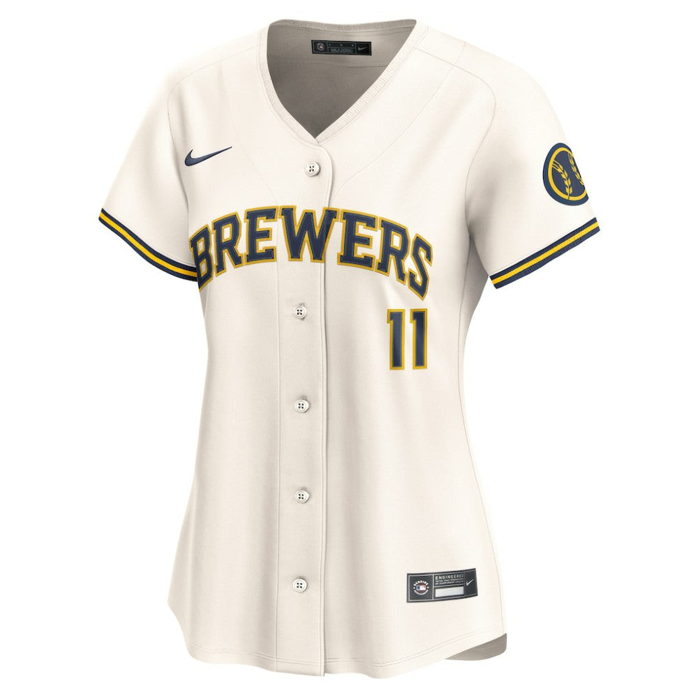 MLB Jackson Chourio Milwaukee Brewers Nike Women's Home Limited Player Jersey