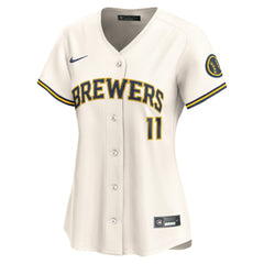 MLB Jackson Chourio Milwaukee Brewers Nike Women's Home Limited Player Jersey