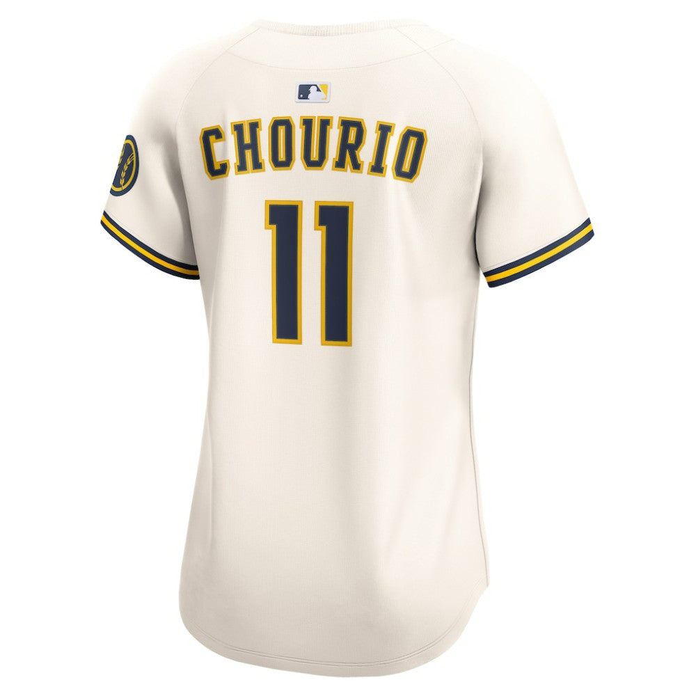 MLB Jackson Chourio Milwaukee Brewers Nike Women's Home Limited Player Jersey