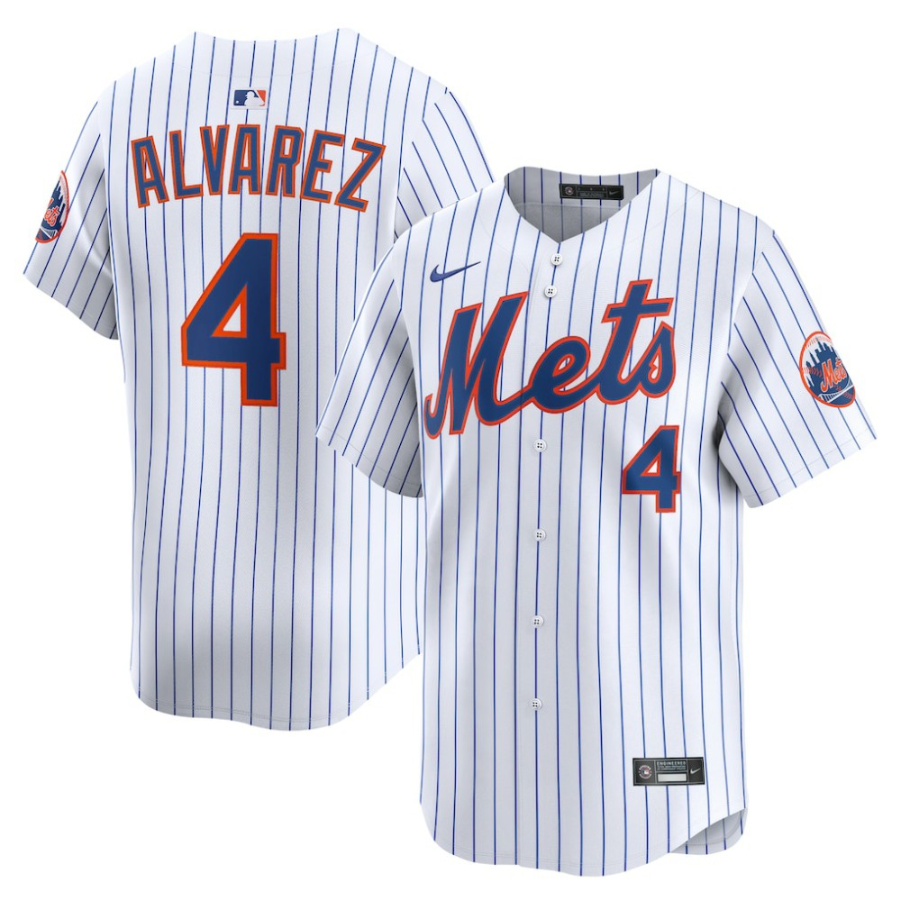 MLB Francisco Alvarez New York Mets Nike Home Limited Player Jersey
