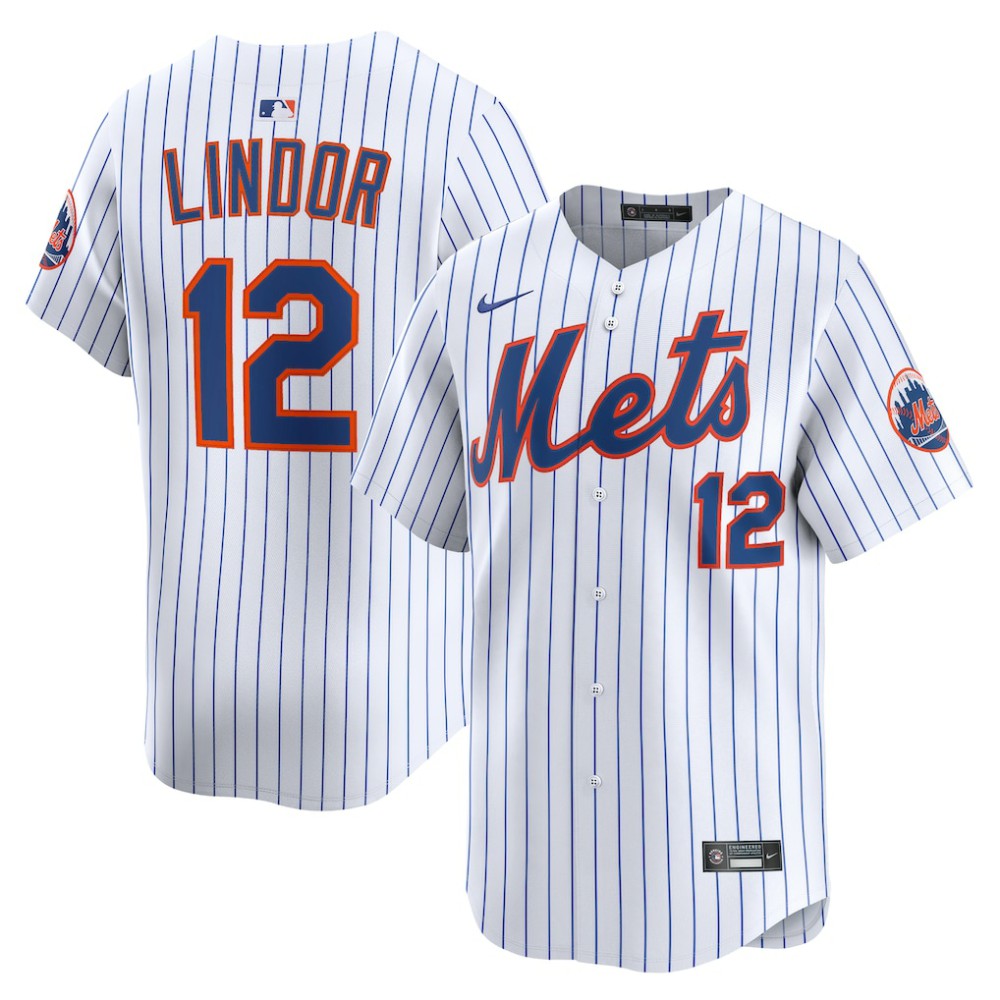 MLB Francisco Lindor New York Mets Nike Home Limited Jersey