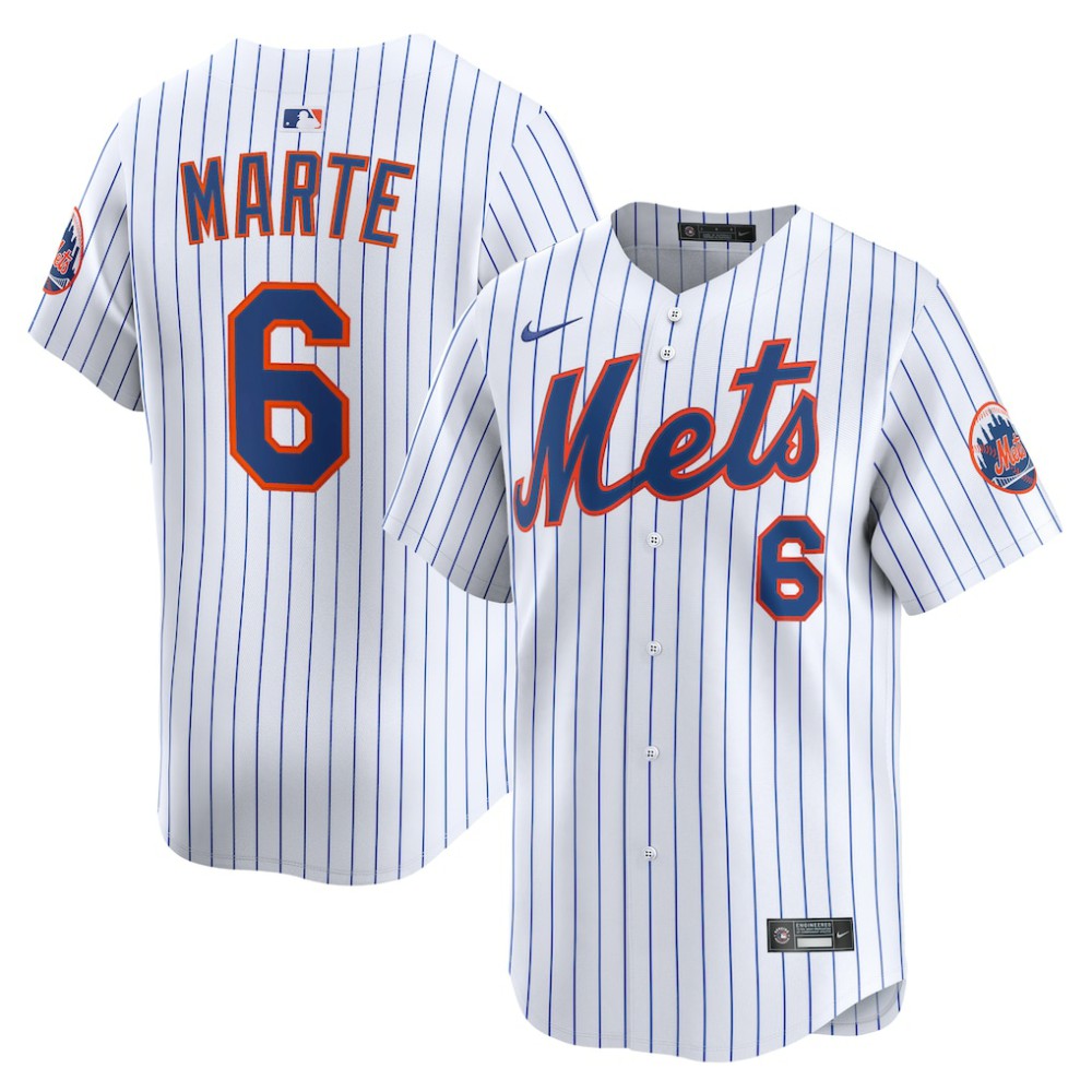 MLB Starling Marte New York Mets Nike Home Limited Player Jersey