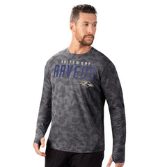 MSX by Michael Strahan Performance Camo Long Sleeve T-Shirt - Baltimore Ravens