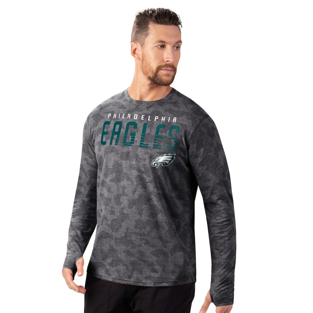 MSX by Michael Strahan Performance Camo Long Sleeve T-Shirt - Philadelphia Eagles