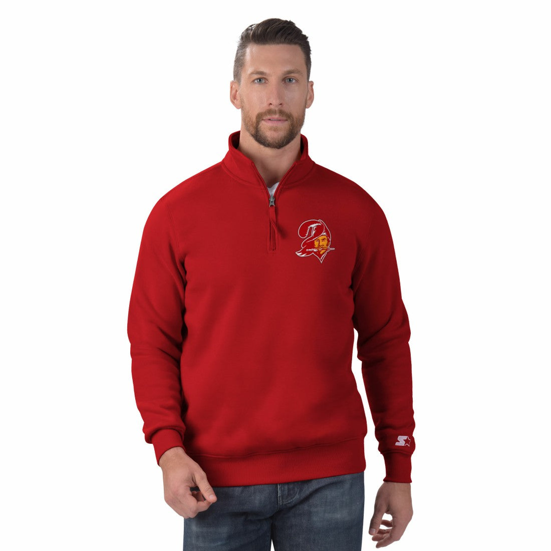 Starter Classic Quarter-Zip Pullover Sweatshirt - Tampa Bay Buccaneers