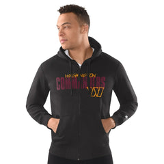 Starter Distressed Classic Full-Zip Hoodie - Washington Commanders