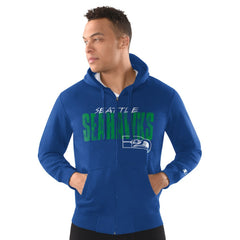 Starter Distressed Classic Full-Zip Hoodie - Seattle Seahawks