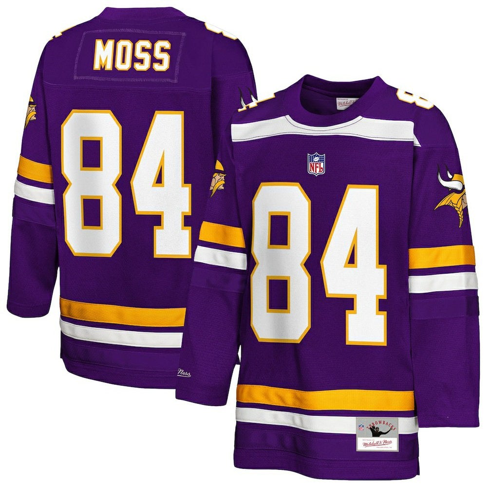 Randy Moss  Youth Hockey Fashion Jersey - Minnesota Vikings