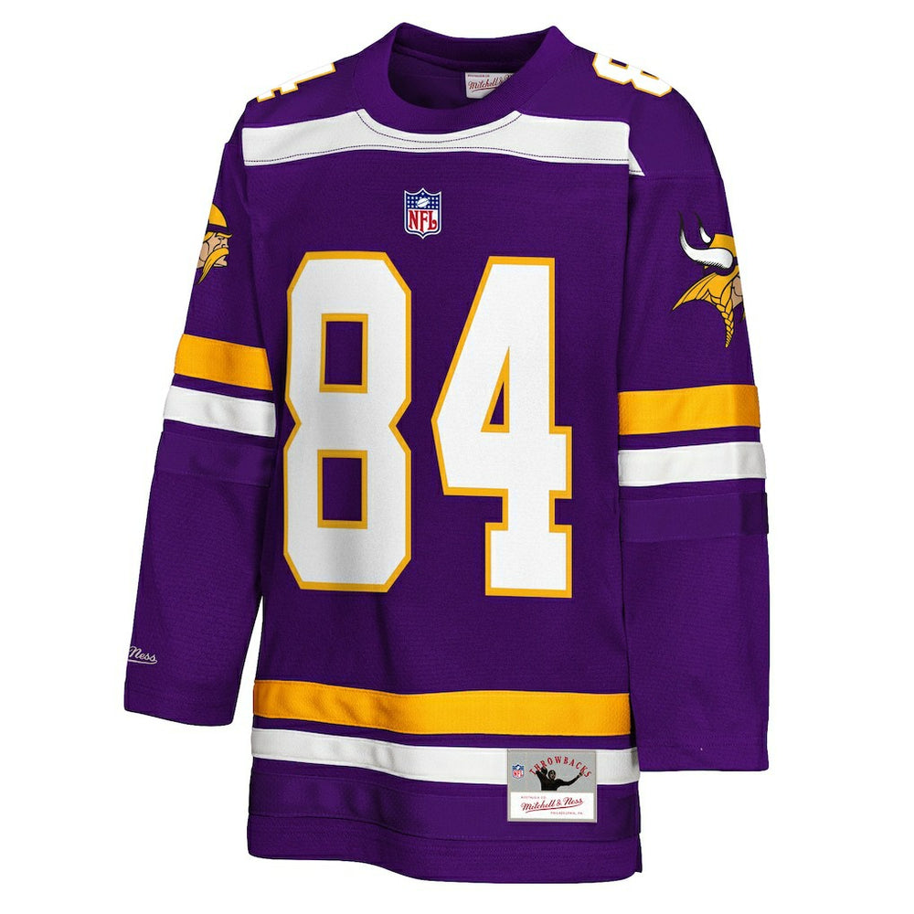 Randy Moss  Youth Hockey Fashion Jersey - Minnesota Vikings