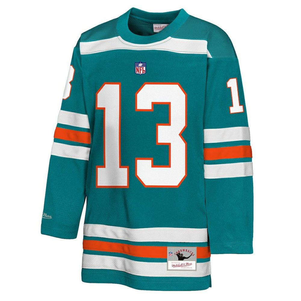 Dan Marino  Youth Hockey Fashion Jersey - Miami Dolphins