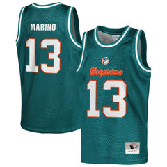 Dan Marino  Youth Retired Player NFL Basketball Fashion Jersey - Miami Dolphins