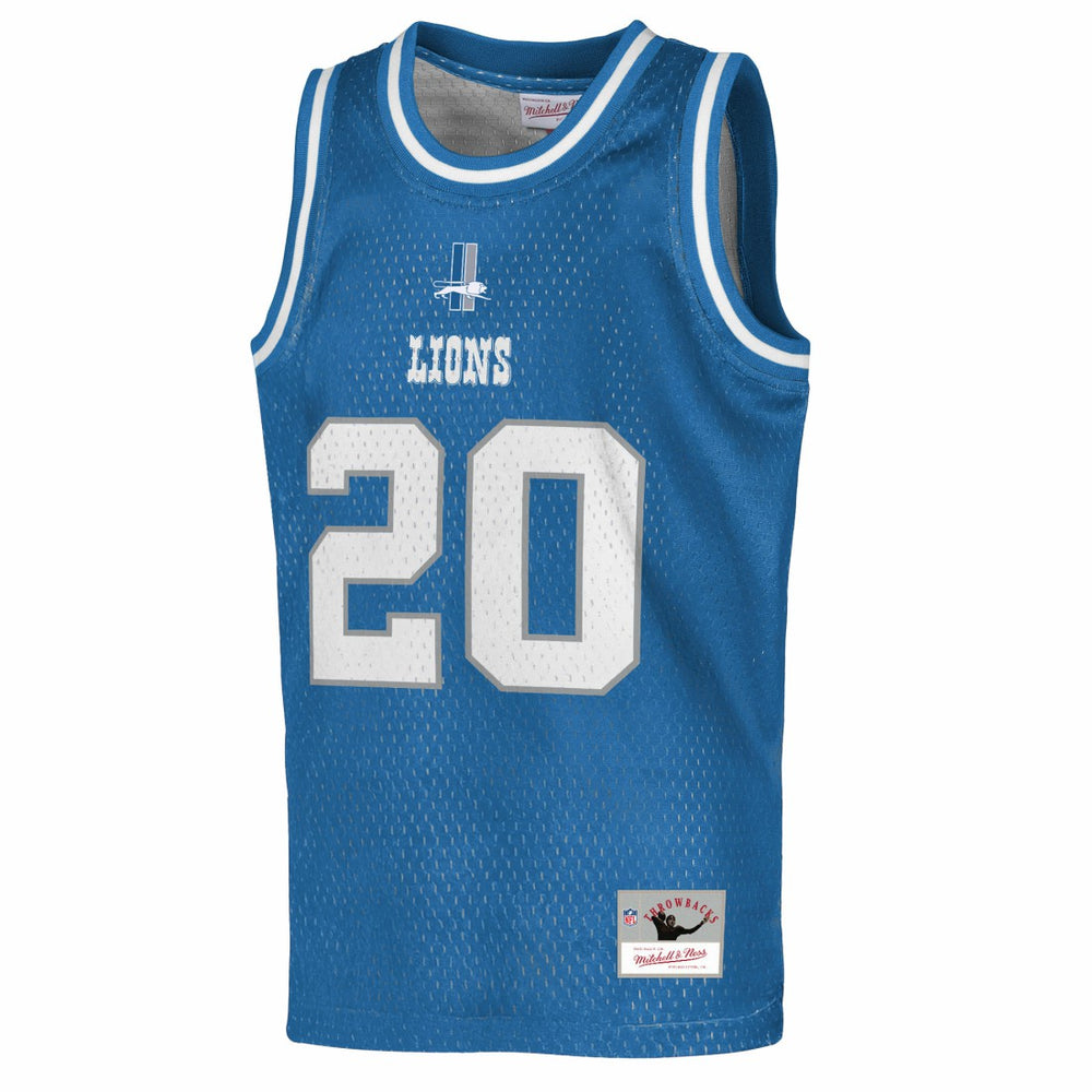 Barry Sanders  Youth Retired Player NFL Basketball Fashion Jersey - Detroit Lions