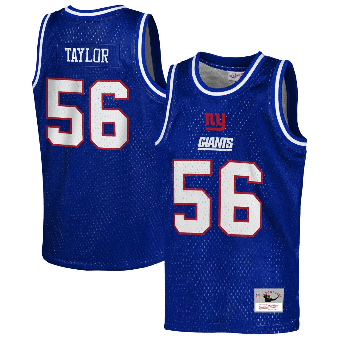 Lawrence Taylor  Youth Retired Player NFL Basketball Fashion Jersey - New York Giants