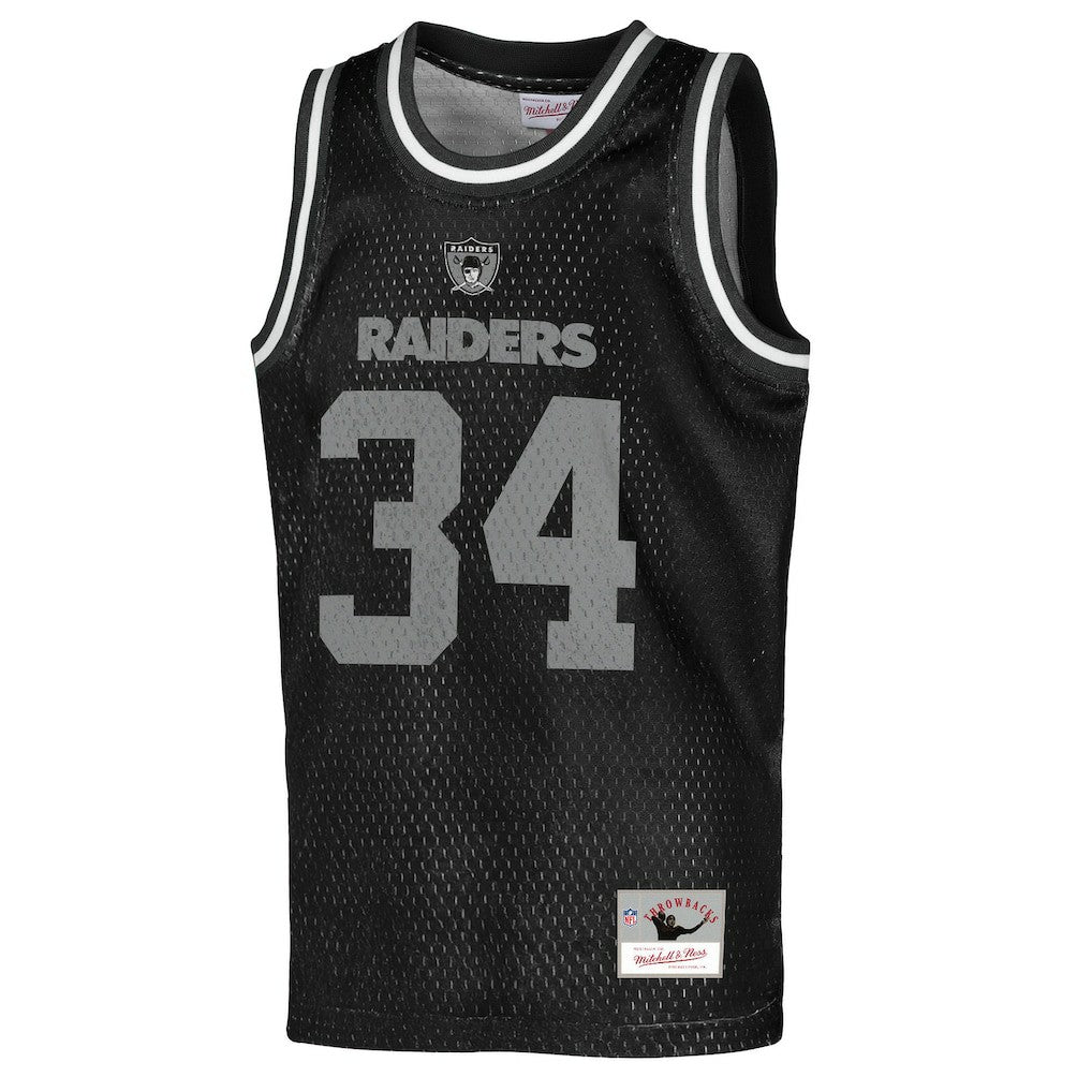 Bo Jackson  Youth Retired Player NFL Basketball Fashion Jersey - Las Vegas Raiders
