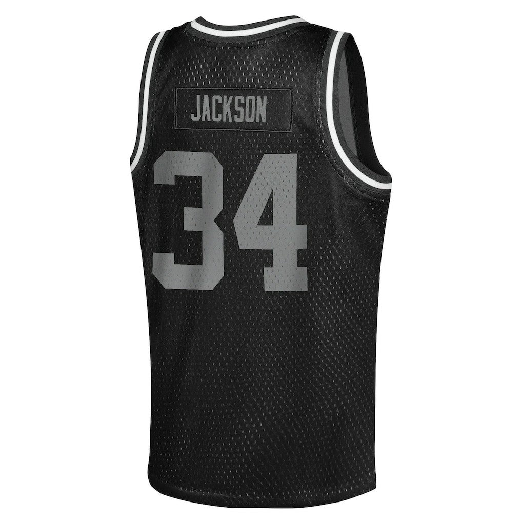 Bo Jackson  Youth Retired Player NFL Basketball Fashion Jersey - Las Vegas Raiders