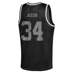 Bo Jackson  Youth Retired Player NFL Basketball Fashion Jersey - Las Vegas Raiders