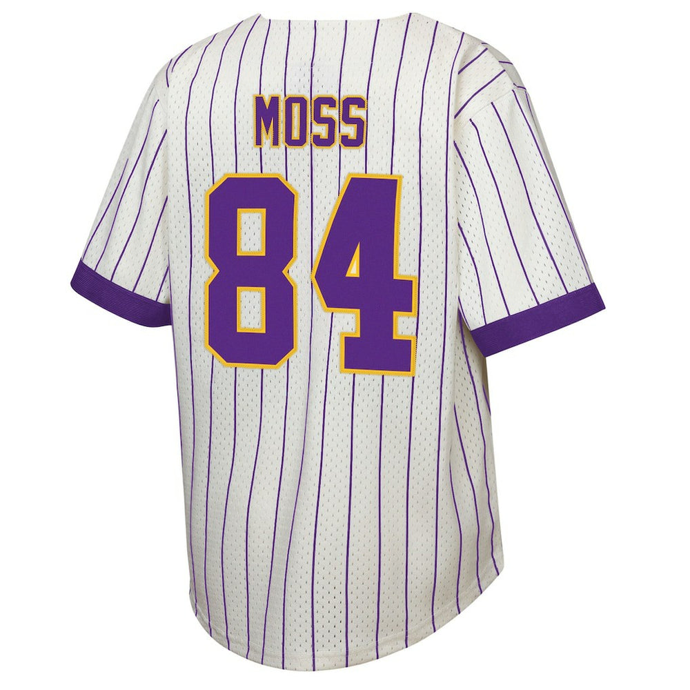 Randy Moss  Youth Retired Player Name & Number Baseball Jersey - Minnesota Vikings