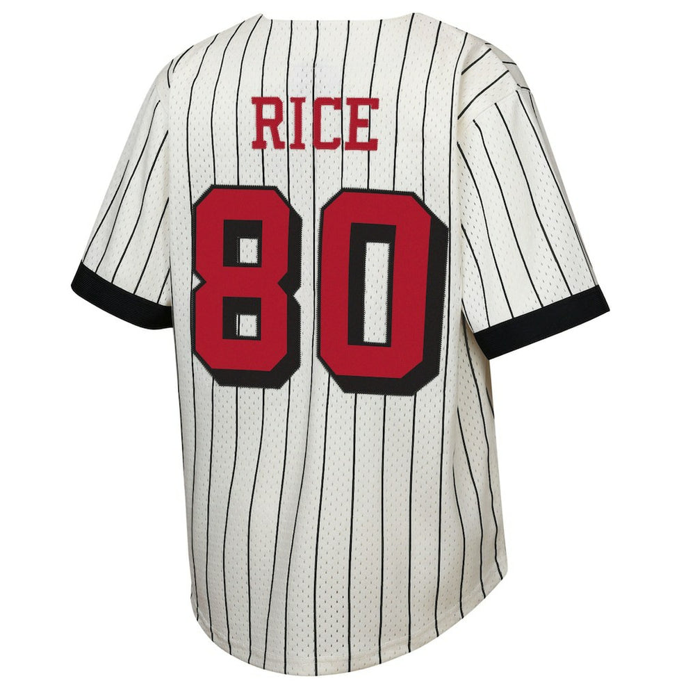 Jerry Rice  Youth Retired Player Name & Number Baseball Jersey - San Francisco 49ers