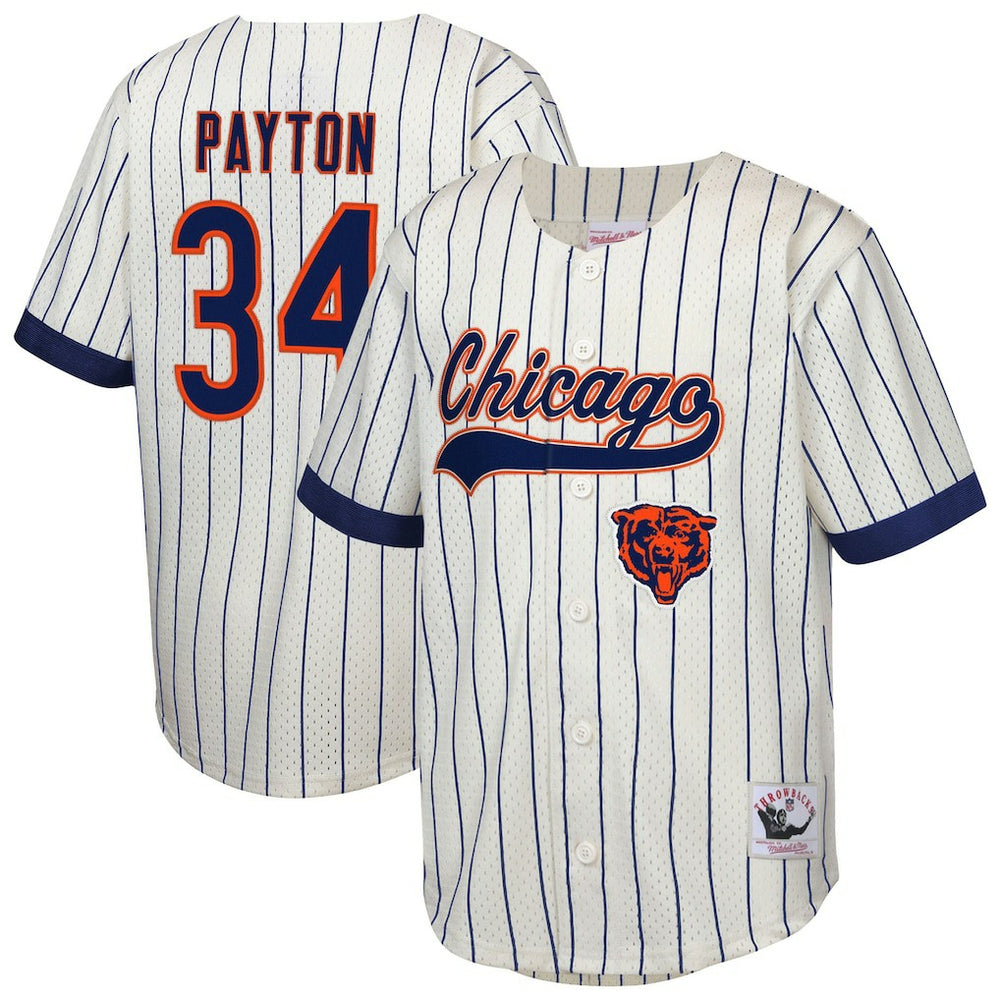 Walter Payton  Youth Retired Player Name & Number Baseball Jersey - Chicago Bears
