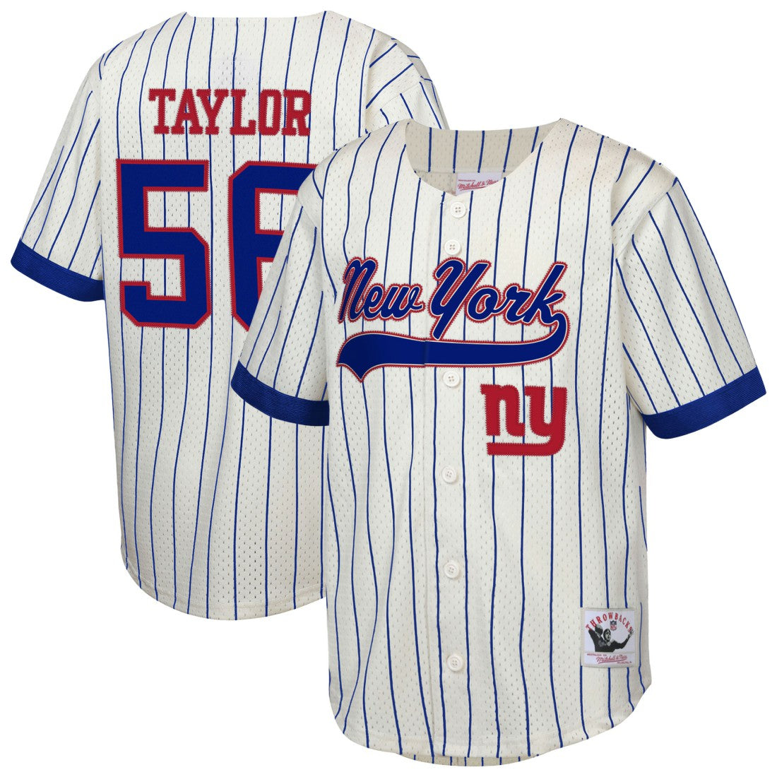 Lawrence Taylor  Youth Retired Player Name & Number Baseball Jersey - New York Giants