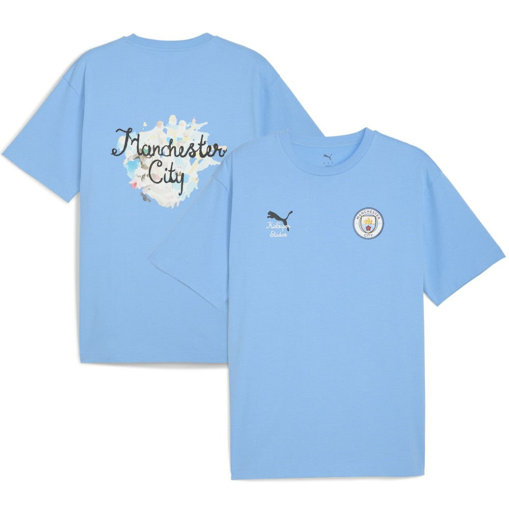 Manchester City x KidSuper 2025 FIFA Club World Cup Graphic T-Shirt - Puma Light Blue