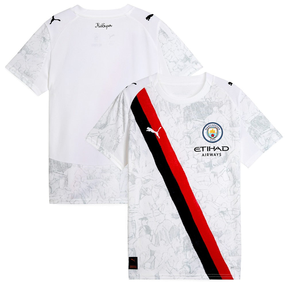 Manchester City x KidSuper Youth 2025 FIFA Club World Cup Replica Jersey - Puma White