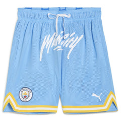 Manchester City 2025 FIFA Club World Cup Hoops Reversible Shorts - Puma Light Blue