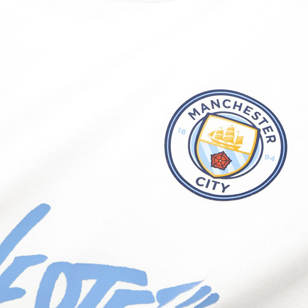 Manchester City 2025 FIFA Club World Cup Hoops T-Shirt - Puma White
